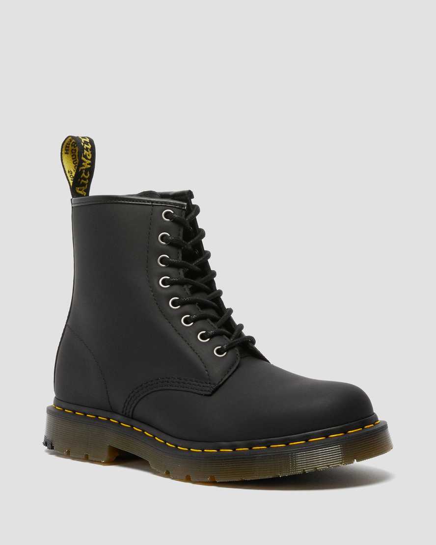 Dr. Martens 1460 DM's Wintergrip Miesten Nauhalliset Nilkkurit - Mustat Nilkkurit [164-KGHRIQ]